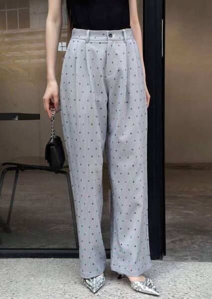 Брюки Chanel женский бирюзовый 142409