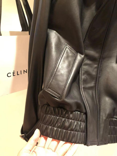 Куртка Celine женский кожа черный 37916-4