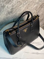 Сумка Prada женский кожа черный 200959-4