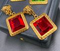 Серьги Versace бордовый 70843-1