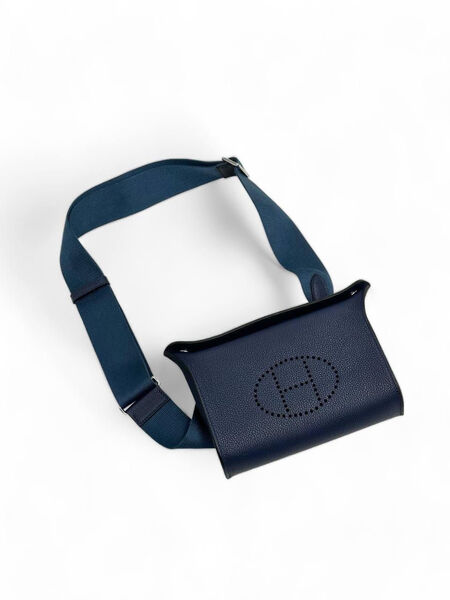 Мужская сумка слинг Hermès мужской кожа синий 120961-4