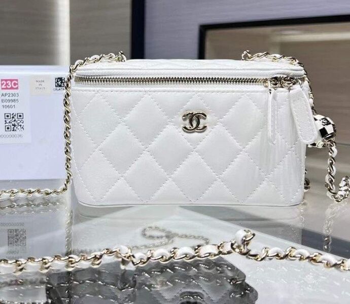 Сумка Chanel женский кожа белый 118817