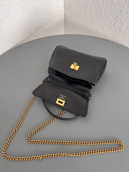 Сумка Balenciaga Nano женский кожа черный 182444-2