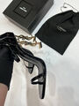 Босоножки Saint Laurent женский кожа черный 12737-6