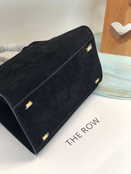 Сумка The Row Margaux 10 женский замша черный 101469-7