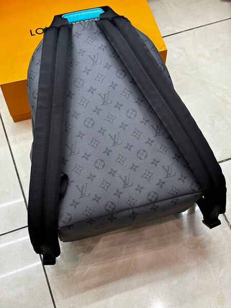 Мужской рюкзак Louis Vuitton мужской кожа графитовый 167096-3