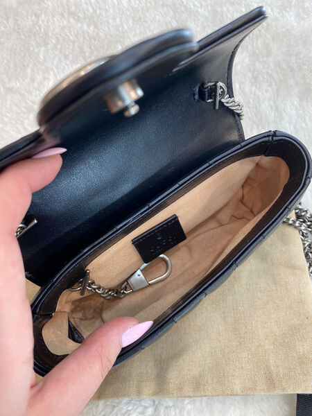 Сумка Gucci Marmont женский кожа черный 97055-3