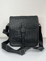 Мужская сумка мессенджер Bottega Veneta мужской кожа черный 149913-2