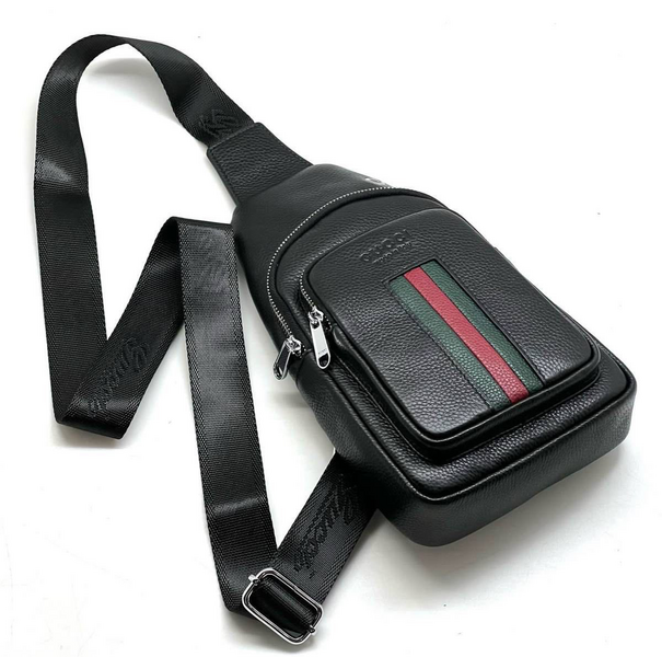 Мужская сумка слинг Gucci мужской кожа черный 42960
