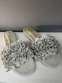 Шлепки Chanel женский кожа графитовый 183000-5