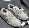 Кеды Chanel женский текстиль графитовый 198392-1