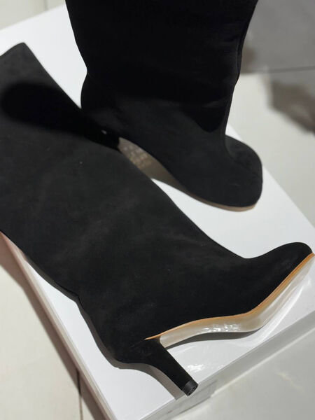 Сапоги Maison Margiela женский замша черный 159919-2