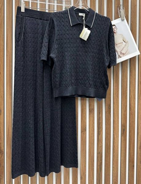 Костюм Brunello Cucinelli женский вязаная ткань черный 146030