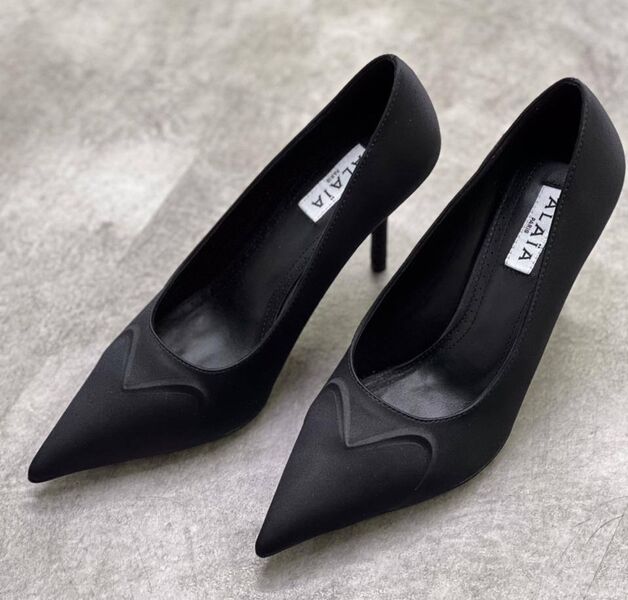 Туфли Alaïa женский замша черный 198529