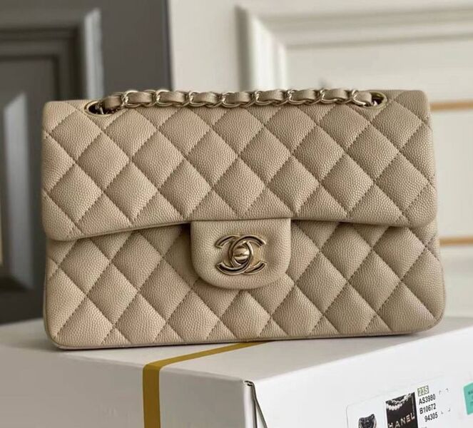 Сумка Chanel 2.55 женский кожа бежевый 141900