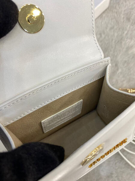 Сумка Jacquemus Mini женский кожа белый 97236-3