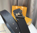 Мужской ремень Louis Vuitton мужской кожа черный 135882-5