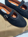 Балетки Alaïa женский замша черный 127006-5