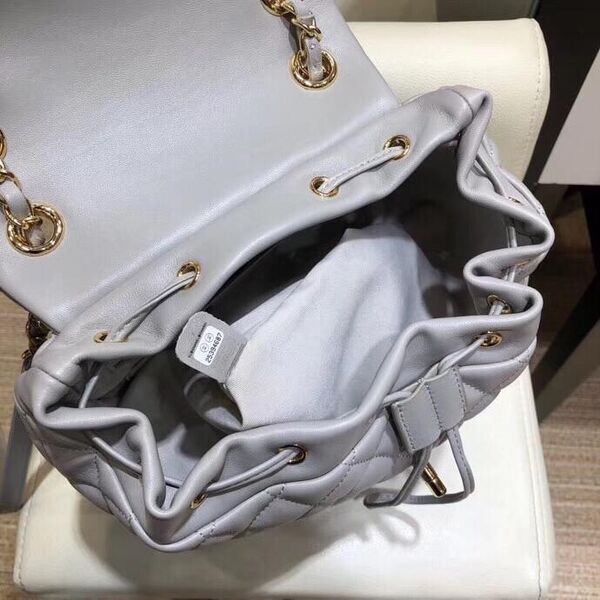 Рюкзак Chanel мужской кожа графитовый 20138-8