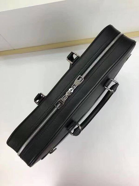 Мужской портфель Louis Vuitton мужской кожа черный 100124-8