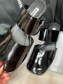 Шлепки Jil Sander женский кожа черный 155084-4