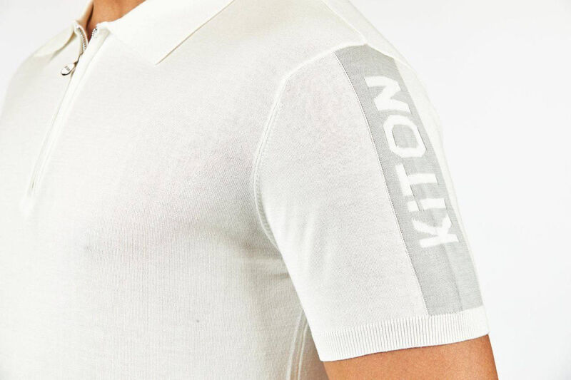 Мужское поло Kiton мужской белый 142253-5