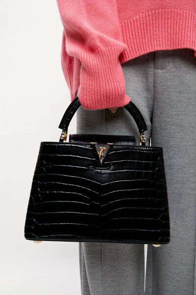 Сумка Louis Vuitton женский кожа черный 127804-2