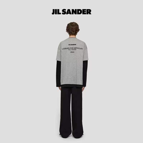 Мужской лонгслив Jil Sander мужской графитовый 132042-2