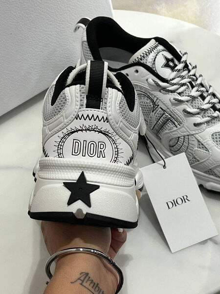 Кроссовки Christian Dior женский кожа белый 161019-7