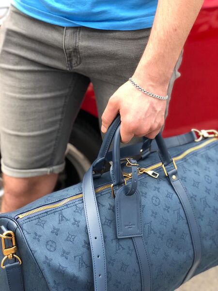 Дорожная сумка Louis Vuitton мужской канва синий 19182-5
