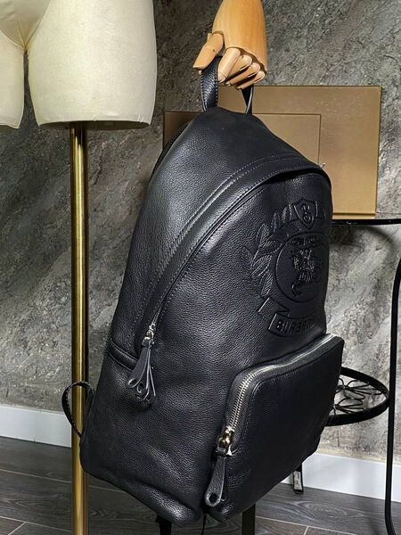 Мужской рюкзак Burberry мужской кожа черный 145928-4