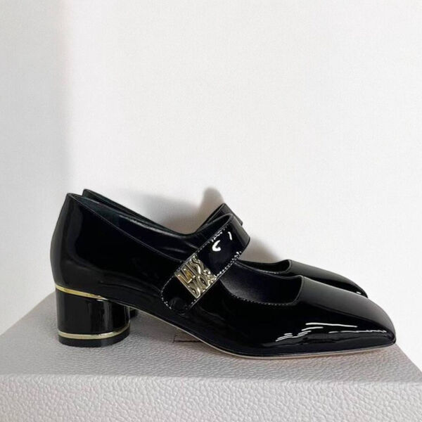 Туфли Christian Dior женский кожа черный 167937-2