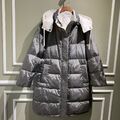 Пуховик Brunello Cucinelli женский графитовый 62292-5