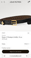 Ремень Louis Vuitton женский кожа черный 187933-2