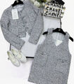 Пиджак Chanel женский твид графитовый 186166-3