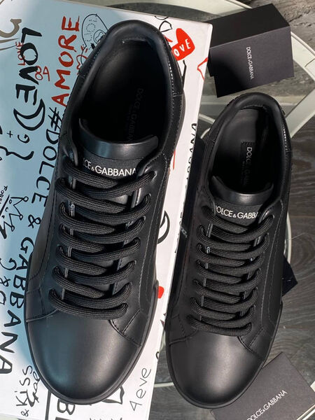 Мужские кеды Dolce & Gabbana мужской кожа черный 145699-3