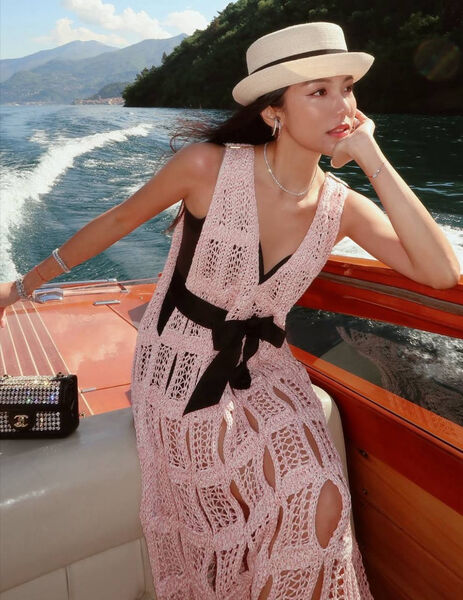 Костюм Chanel женский розовый 188401-3