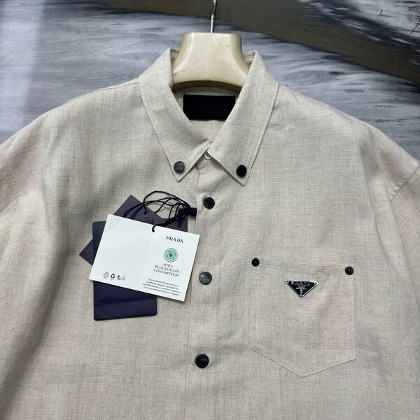 Мужская рубашка Prada мужской графитовый 194454-4