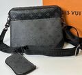 Мужская сумка мессенджер Louis Vuitton мужской кожа черный 147913-1