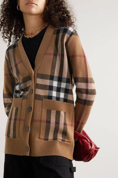 Кардиган Burberry женский вязаная ткань 193055