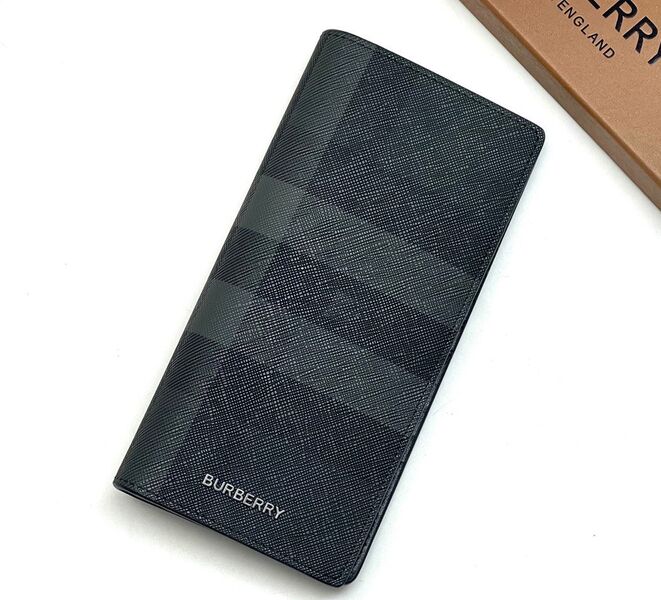 Мужской картхолдер Burberry мужской кожа черный 108394