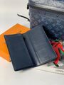 Портмоне мужской Louis Vuitton мужской кожа синий 61955-2