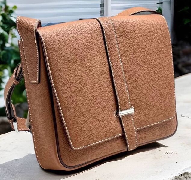 Мужская сумка мессенджер Hermès мужской кожа 110045