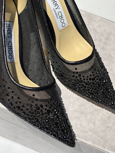 Туфли Jimmy Choo женский текстиль черный 98975-2