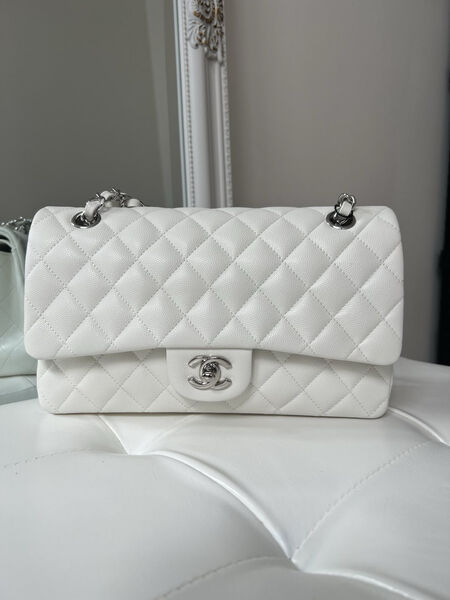 Сумка Chanel 2.55 женский кожа белый 141286-3