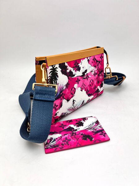 Бумажник Louis Vuitton женский кожа розовый 161579-3