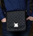 Мужская сумка мессенджер Gucci мужской кожа черный 42754-1