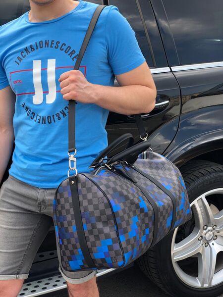 Дорожная сумка Louis Vuitton мужской канва графитовый 19181-2