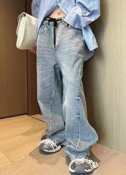 Джинсы Balenciaga женский джинса бирюзовый 167116