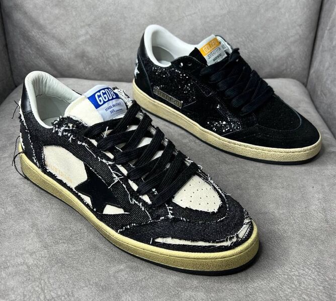 Кеды Golden Goose женский кожа черный 181578